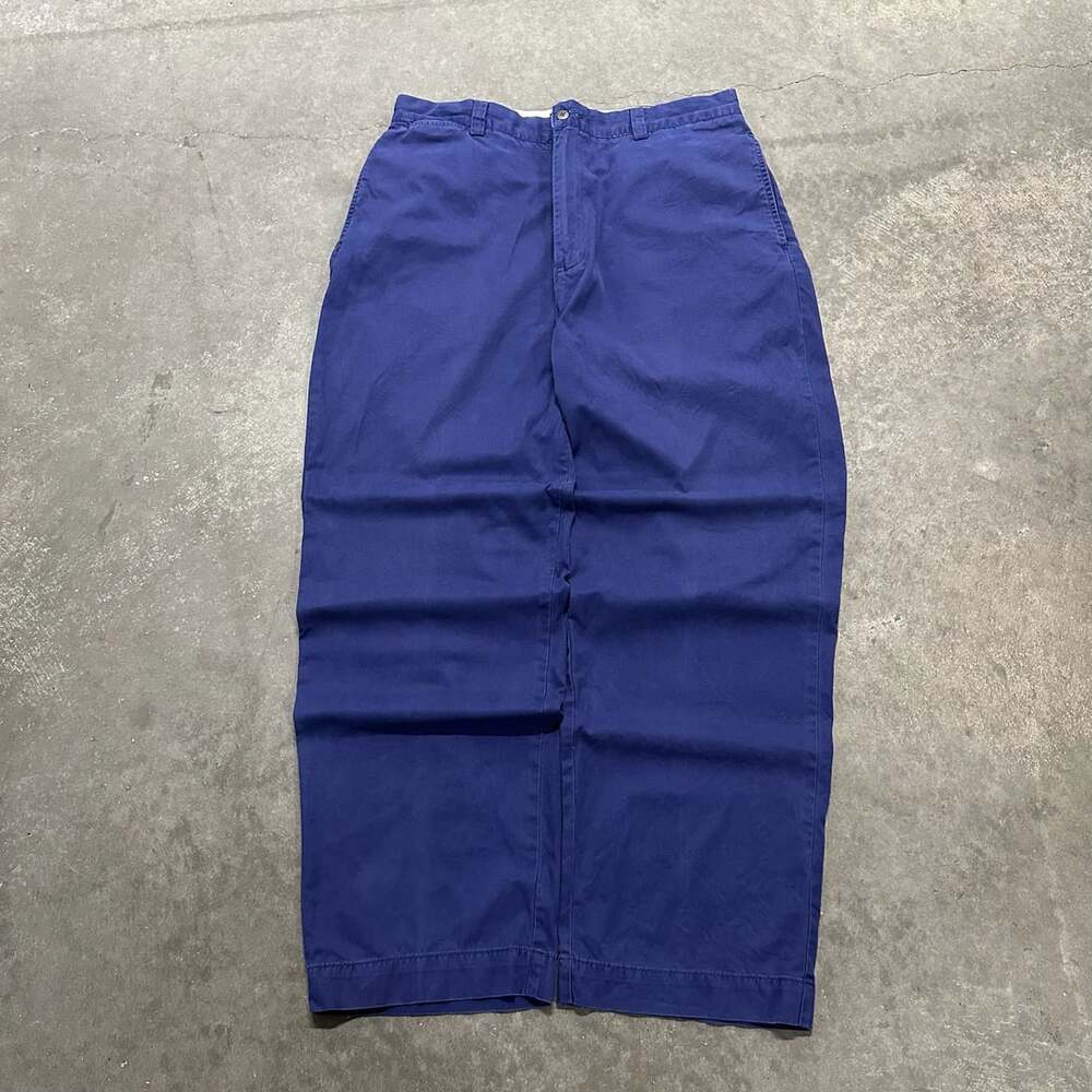 Polo Ralph Lauren Philip Pant 34x30 Cotton Chino Wide Leg Baggy 90s Pants